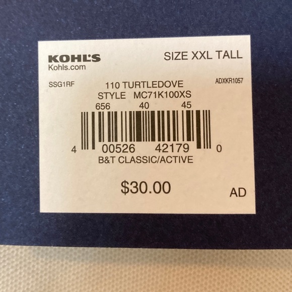 Croft and Borrow Cream Colored Men’s Polo Shirt, XXL Tall size - Picture 7 of 11